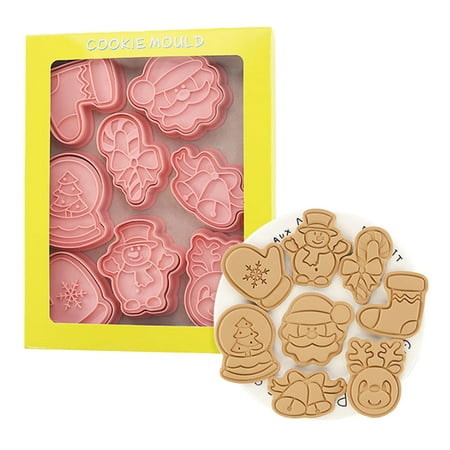 Christmas Cookie Cutters Set Premium Cartoon Biscuit Stencils Plastic Baking Stencils for Christmas Party Decorations A
Christmas Cookie Cutters Set Premium Cartoon Biscuit Stencils Plastic Baking Stencils for Christmas Party Decorations A