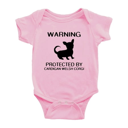 Warning: Protected by A Cardigan Welsh Corgi Dog Funny Baby Rompers Baby Clothes (Pink 3-6 Months)
Warning: Protected by A Cardigan Welsh Corgi Dog Funny Baby Rompers Baby Clothes (Pink 3-6 Months)