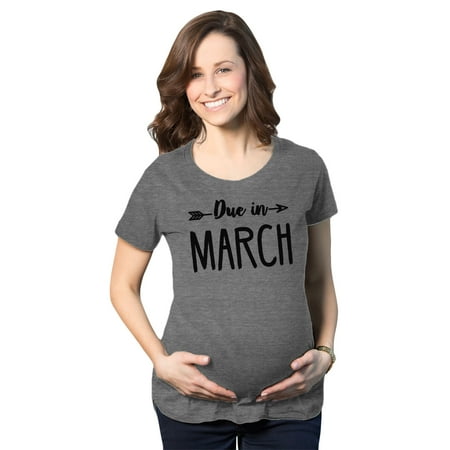 Maternity Due In March Funny T shirts Pregnant Shirts Announce Pregnancy Month Shirt (Dark Heather Grey) - XXL
Maternity Due In March Funny T shirts Pregnant Shirts Announce Pregnancy Month Shirt (Dark Heather Grey) - XXL