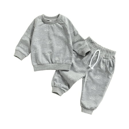 Carolilly Toddler Baby 2Pcs Spring Outfits Sun Print Long Sleeve Tops+Pants Set
Carolilly Toddler Baby 2Pcs Spring Outfits Sun Print Long Sleeve Tops+Pants Set