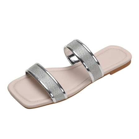 ZAROYEAX Fashion Women Beach on Rhinestone Casual Open Toe Non Flat Breathable Slippers Shoes Sandals
ZAROYEAX Fashion Women Beach on Rhinestone Casual Open Toe Non Flat Breathable Slippers Shoes Sandals