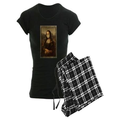 CafePress - Pandemic Mona Lisa Pajamas - Women s Dark Pajamas