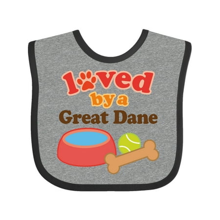 Inktastic Great Dane Dog Lover Gift Baby Boy or Baby Girl Bib