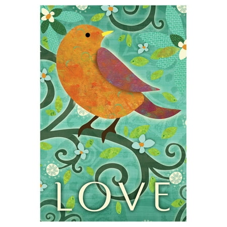 Toland Home Garden Bird of Love Flag