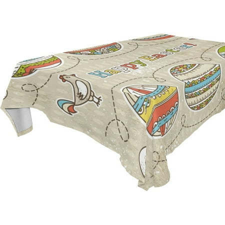 POPCreation Easter Egg Tablecloth 52x70 inches