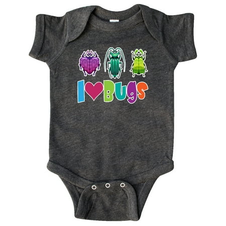 Inktastic I Love Bugs Gift Baby Boy or Baby Girl Bodysuit