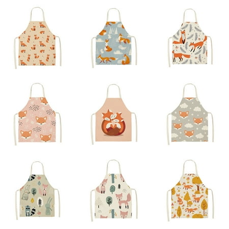 XWQ Kitchen Apron Sleeveless Waterproof Flax Cartoon Fox Printed Cooking Long Bib Kitchen Supplies
XWQ Kitchen Apron Sleeveless Waterproof Flax Cartoon Fox Printed Cooking Long Bib Kitchen Supplies