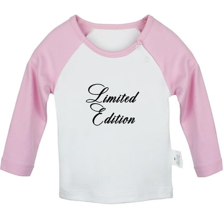 Limited Edition Funny T shirt For Baby Newborn Babies T-shirts Infant Tops 0-24M Kids Graphic Tees Clothing (Long Pink Raglan T-shirt 12-18 Months)
Limited Edition Funny T shirt For Baby Newborn Babies T-shirts Infant Tops 0-24M Kids Graphic Tees Clothing (Long Pink Raglan T-shirt 12-18 Months)