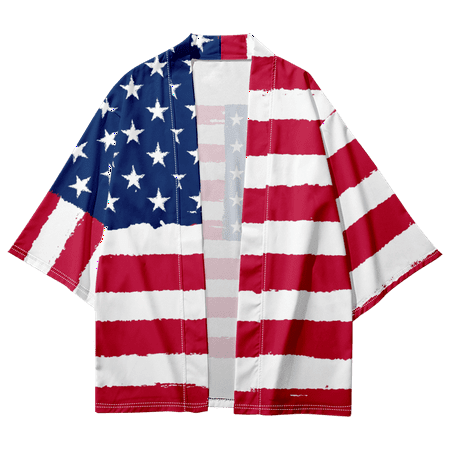 Independence Day Kimono Robe Cloak Personality Casual Art Print Loose Shirts for Friends for Gift to Daughter
Independence Day Kimono Robe Cloak Personality Casual Art Print Loose Shirts for Friends for Gift to Daughter