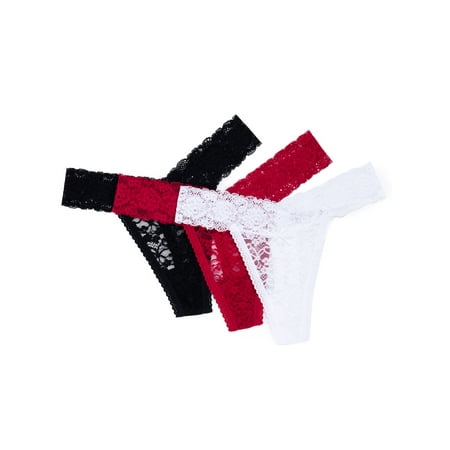SAYFUT Sexy Lace Thong Underwear for Women Low Waist Panties Set Briefs Underpants Panties 3 Pack
SAYFUT Sexy Lace Thong Underwear for Women Low Waist Panties Set Briefs Underpants Panties 3 Pack