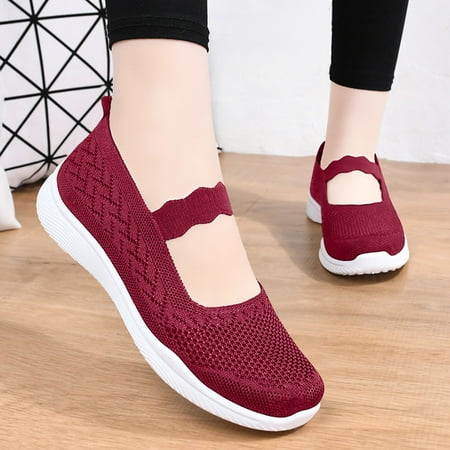 Cloth Shoes For Women New Mesh Breathable Comfortable Soft Bottom Non-Slip Flats