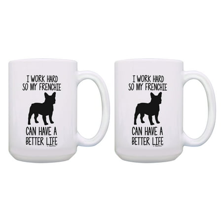 ThisWear Funny Bulldog Coffee Mug I Work Hard French Bulldog Owner Gifts 2 Pack Gift 15oz Mugs Cups White
ThisWear Funny Bulldog Coffee Mug I Work Hard French Bulldog Owner Gifts 2 Pack Gift 15oz Mugs Cups White