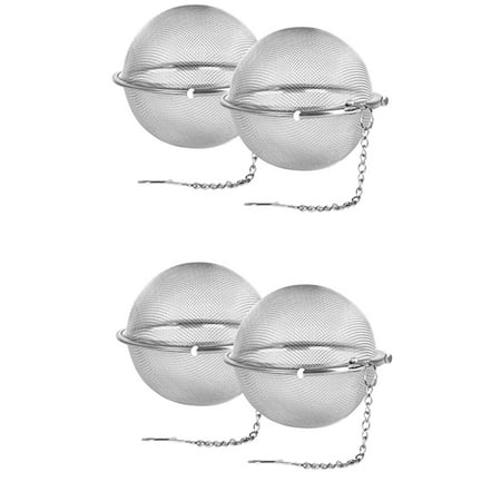 4Pcs Stainless Steel Mesh Tea Ball 3.5 Inches Tea Strainers Tea Strainer Filters for Tea
4Pcs Stainless Steel Mesh Tea Ball 3.5 Inches Tea Strainers Tea Strainer Filters for Tea