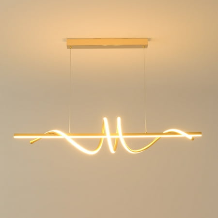 Oukaning Modern LED Kitchen Island Light Gold Ceiling Fixture for Dining Living Living Room 3000-6500K
Oukaning Modern LED Kitchen Island Light Gold Ceiling Fixture for Dining Living Living Room 3000-6500K