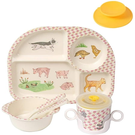 5Pcs/Set Kids Dinnerware Set - Children Dishes - Food Plate Bowl Cup Spoon Fork Set Dishware Cartoon Tableware Dishwasher Safe Kids Mealtime BPA Free(Poultry)-
5Pcs/Set Kids Dinnerware Set - Children Dishes - Food Plate Bowl Cup Spoon Fork Set Dishware Cartoon Tableware Dishwasher Safe Kids Mealtime BPA Free(Poultry)-