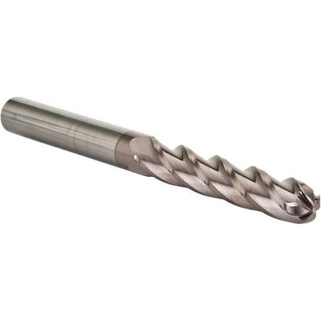 Hertel 1/2 Diam 3 LOC 4 Flute Solid Carbide Ball End Mill TiCN Finish Single End 6 OAL 1/2 Shank Diam
Hertel 1/2 Diam 3 LOC 4 Flute Solid Carbide Ball End Mill TiCN Finish Single End 6 OAL 1/2 Shank Diam
