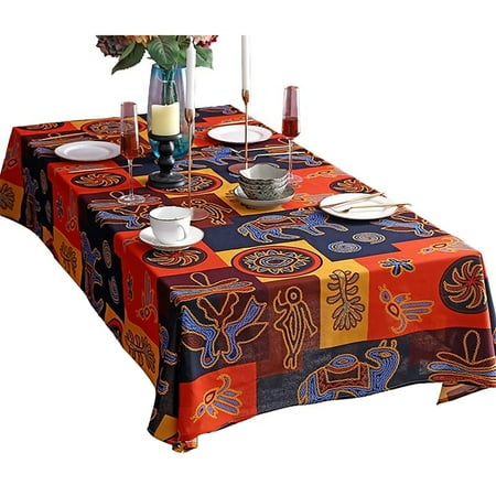 Rectangular Tablecloth Bohemian Cotton Linen Tablecloth Washable No Fade Anti-slip Wrinkle Free Table Cover For Banquet Party Picnic Festival Birthday-A-70*150CM
Rectangular Tablecloth Bohemian Cotton Linen Tablecloth Washable No Fade Anti-slip Wrinkle Free Table Cover For Banquet Party Picnic Festival Birthday-A-70*150CM