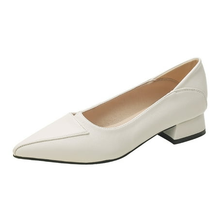 Women‘s Pointed Toe Chunky Low Heels Fashionable Solid Color Slip On Shoes Comfortable Court Pumps
Women‘s Pointed Toe Chunky Low Heels Fashionable Solid Color Slip On Shoes Comfortable Court Pumps