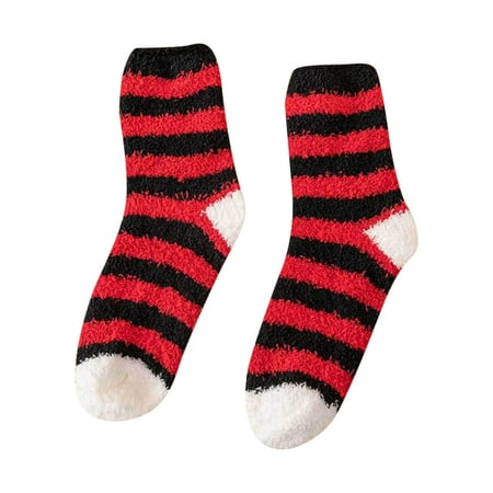 Veki Women Autumn And Winter Striped Coral Fleece Warm Thick Home Socks Stockings Line Stockings
Veki Women Autumn And Winter Striped Coral Fleece Warm Thick Home Socks Stockings Line Stockings