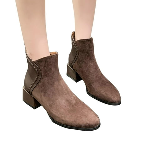 Gubotare Boots For Women Ankle Booties Ladies Fashion Retro Solid Color Leather Side Zipper Flat Casual Short Boots Brown 6.50
Gubotare Boots For Women Ankle Booties Ladies Fashion Retro Solid Color Leather Side Zipper Flat Casual Short Boots Brown 6.50
