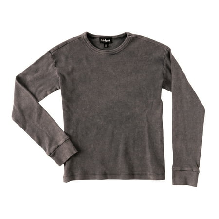 KIDPIK Boys Long Sleeve Top Long Sleeve Rib Crewneck Size: 12 Months - XXL (16)