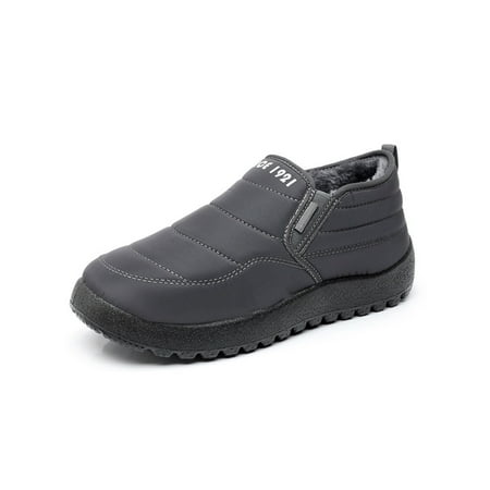 Fangasis Mens Snow Boots Slip On Winter Shoe Plush Lining Warm Casual Shoes Work Outdoor Ankle Boot Lightweight Non-Slip Flats Gray 9
Fangasis Mens Snow Boots Slip On Winter Shoe Plush Lining Warm Casual Shoes Work Outdoor Ankle Boot Lightweight Non-Slip Flats Gray 9