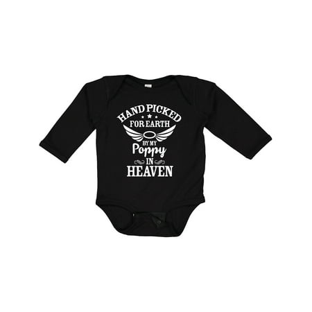 Inktastic Handpicked for Earth by My Poppy in Heaven with Angel Wings` Gift Baby Boy or Baby Girl Long Sleeve Bodysuit
Inktastic Handpicked for Earth by My Poppy in Heaven with Angel Wings` Gift Baby Boy or Baby Girl Long Sleeve Bodysuit