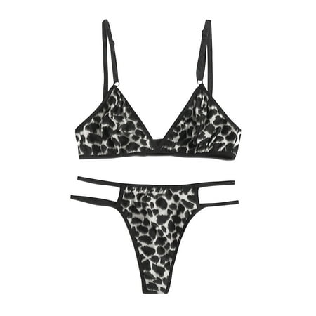 Csengfiy Sexy Lingerie Leopard Print G-string Thong Underwear Sleepwear G-String Bra
Csengfiy Sexy Lingerie Leopard Print G-string Thong Underwear Sleepwear G-String Bra