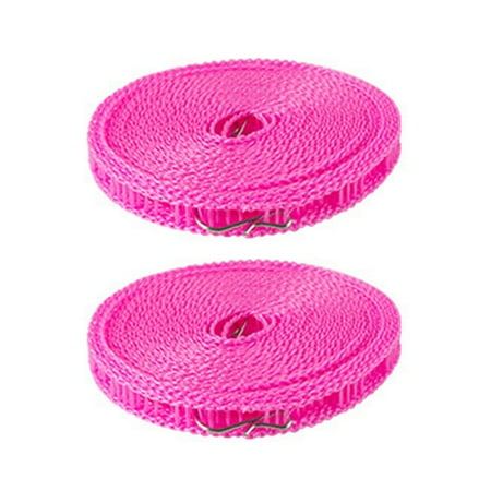 2Pcs 5/8M Clothesline with Stainless Steel Hooks Portable Travel Heavy Duty Anti-slip Windproof Indoor Outdoor Camping Clothing Drying Rope
2Pcs 5/8M Clothesline with Stainless Steel Hooks Portable Travel Heavy Duty Anti-slip Windproof Indoor Outdoor Camping Clothing Drying Rope