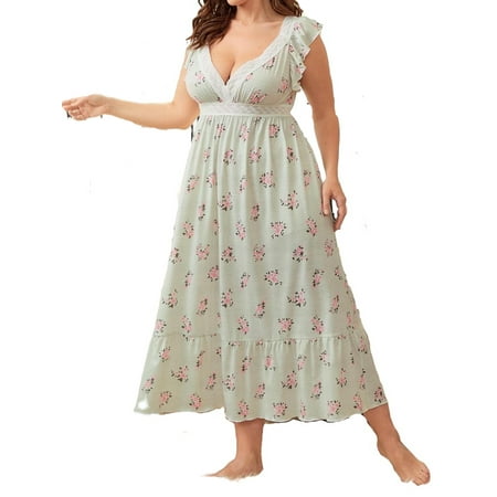 Elegant Floral Deep V Neck Nightgowns Multicolor Sleeveless Plus Size Nightgowns & Sleepshirts
Elegant Floral Deep V Neck Nightgowns Multicolor Sleeveless Plus Size Nightgowns & Sleepshirts