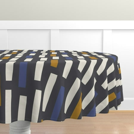 Cotton Sateen Tablecloth 70 Round - Scale Block Geometric Minimal Graphic Squares Mustard Ivory Blue Print Custom Table Linens by Spoonflower
Cotton Sateen Tablecloth 70 Round - Scale Block Geometric Minimal Graphic Squares Mustard Ivory Blue Print Custom Table Linens by Spoonflower