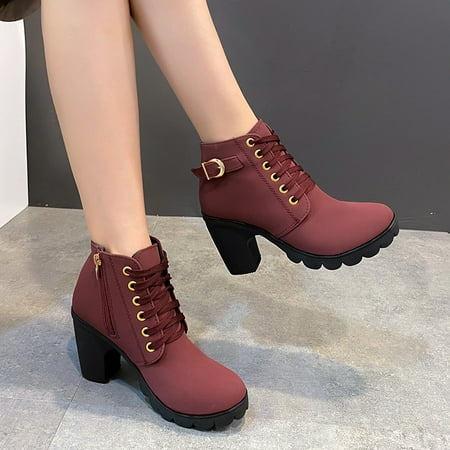 Women‘s Block Heel Ankle Metal Buckle Short Boots Solid Color Non Slip Lace Up & Zipper Shoes Women‘s Footwear
Women‘s Block Heel Ankle Metal Buckle Short Boots Solid Color Non Slip Lace Up & Zipper Shoes Women‘s Footwear