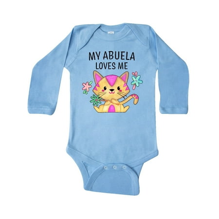 Inktastic My Abuela Loves Me with Cute Kitten and Flowers Gift Baby Boy or Baby Girl Long Sleeve Bodysuit
Inktastic My Abuela Loves Me with Cute Kitten and Flowers Gift Baby Boy or Baby Girl Long Sleeve Bodysuit