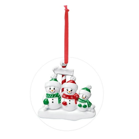 KEUSN Art Personalized Snowman Christmas Pendant Christmas Holiday Decor