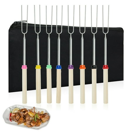 Hot Dog Marshmallow Roasting Sticks for Campfire Marshmallow Roasters with Wooden Handles
Hot Dog Marshmallow Roasting Sticks for Campfire Marshmallow Roasters with Wooden Handles