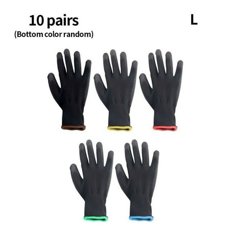 Precision Work Gloves Hand Protection Anti-static Nylon PU Coating Flexible Gloves 10 Pairs L
Precision Work Gloves Hand Protection Anti-static Nylon PU Coating Flexible Gloves 10 Pairs L