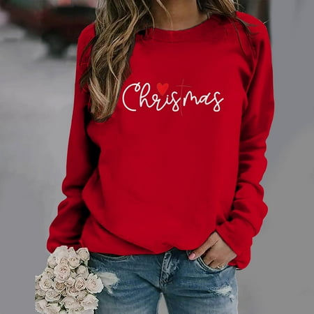 jsaierl Womens Crew Neck Sweatshirts Long Sleeve Shirts Christmas Letter Pattern Tops Thermal Fashion 2022 Blouse Tee Xmas Pullover Gifts
jsaierl Womens Crew Neck Sweatshirts Long Sleeve Shirts Christmas Letter Pattern Tops Thermal Fashion 2022 Blouse Tee Xmas Pullover Gifts