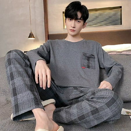 DanceeMangoo Mens Pajamas Set Spring Autumn Leisure Elastic Waist Men Sleepwear Set Cotton Mens Long Sleeve Nightwear Loose Homewear Cloth
DanceeMangoo Mens Pajamas Set Spring Autumn Leisure Elastic Waist Men Sleepwear Set Cotton Mens Long Sleeve Nightwear Loose Homewear Cloth
