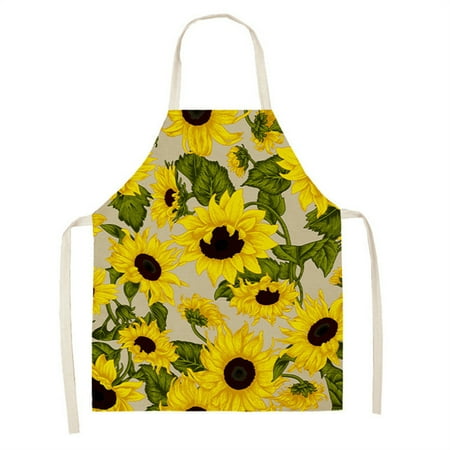 Unisex Apron For BBQ Cooking Baking Gardening Kitchen Accessories Linen 26.8*21.7 in Fashionable 68x55cm Sunflower Pattern
Unisex Apron For BBQ Cooking Baking Gardening Kitchen Accessories Linen 26.8*21.7 in Fashionable 68x55cm Sunflower Pattern