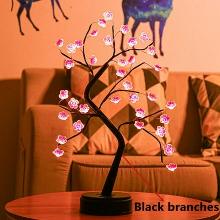DIY Led Bonsai Tree Light Desk Table Decor for Office Bedroom Wedding Party