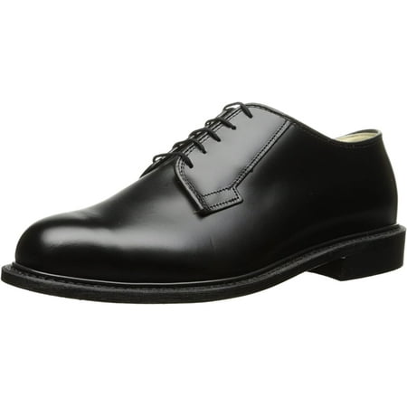Bates 01208 Mens Premium Leather Uniform Oxford with Leather Sole Shoe 8 E US 8Wide(E W)