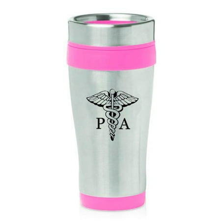 16oz Insulated Stainless Steel Travel Mug PA Physician Assistant Caduceus (Hot Pink)
16oz Insulated Stainless Steel Travel Mug PA Physician Assistant Caduceus (Hot Pink)