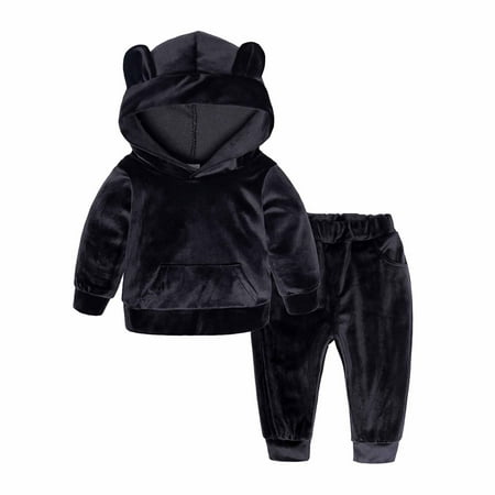 Baby Clothes Spring Velvet Toddler Unisex Outfits Long Sleeve Solid Hoodie Kids Boys Girls Clothing Sets Suits
Baby Clothes Spring Velvet Toddler Unisex Outfits Long Sleeve Solid Hoodie Kids Boys Girls Clothing Sets Suits