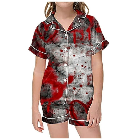Fshinging Toddlers Outfits 2 Piece Pajamas Kids Children Graphic Print Short Sleeve Button Shirt Shorts Pajama Set
Fshinging Toddlers Outfits 2 Piece Pajamas Kids Children Graphic Print Short Sleeve Button Shirt Shorts Pajama Set