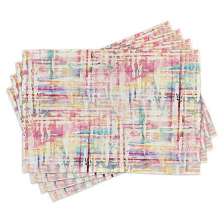Watercolor Placemats Set of 4 Cool Abstract Scattered Colors in Expressionist Manners Modern Painting Art Washable Fabric Place Mats for Dining Room Kitchen Table Decor Multicolor by Ambesonne
Watercolor Placemats Set of 4 Cool Abstract Scattered Colors in Expressionist Manners Modern Painting Art Washable Fabric Place Mats for Dining Room Kitchen Table Decor Multicolor by Ambesonne