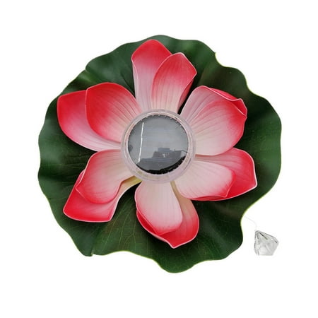 TONGMI Solar LED RGB Lotus Flower Light Floating Fountain Pond Garden Pool Lamp