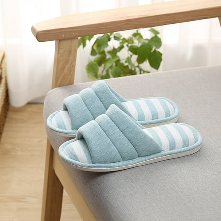 Unisex Washable Cotton Open-Toe Home Slippers Indoor Shoes Breathable Casual Soft Non-Slip Sole Stripe Slipperfor Women Mens
Unisex Washable Cotton Open-Toe Home Slippers Indoor Shoes Breathable Casual Soft Non-Slip Sole Stripe Slipperfor Women Mens