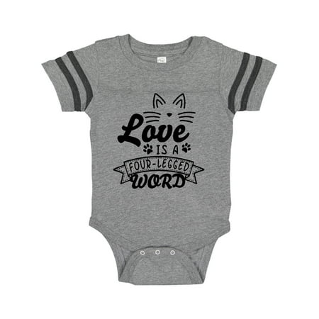 Inktastic Love is a 4 Legged Word with Cat Ears and Whiskers Gift Baby Boy or Baby Girl Bodysuit
Inktastic Love is a 4 Legged Word with Cat Ears and Whiskers Gift Baby Boy or Baby Girl Bodysuit