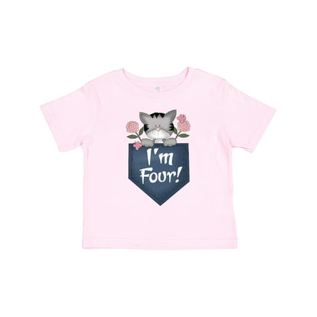 Inktastic I m Four Kitty Cat 4th Birthday Gift Toddler Boy or Toddler Girl T-Shirt 
Inktastic I m Four Kitty Cat 4th Birthday Gift Toddler Boy or Toddler Girl T-Shirt