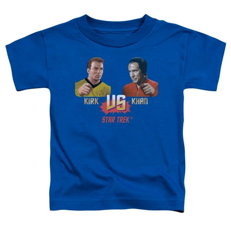 Star Trek Kirk Vs Khan Toddler T-Shirt Royal Blue